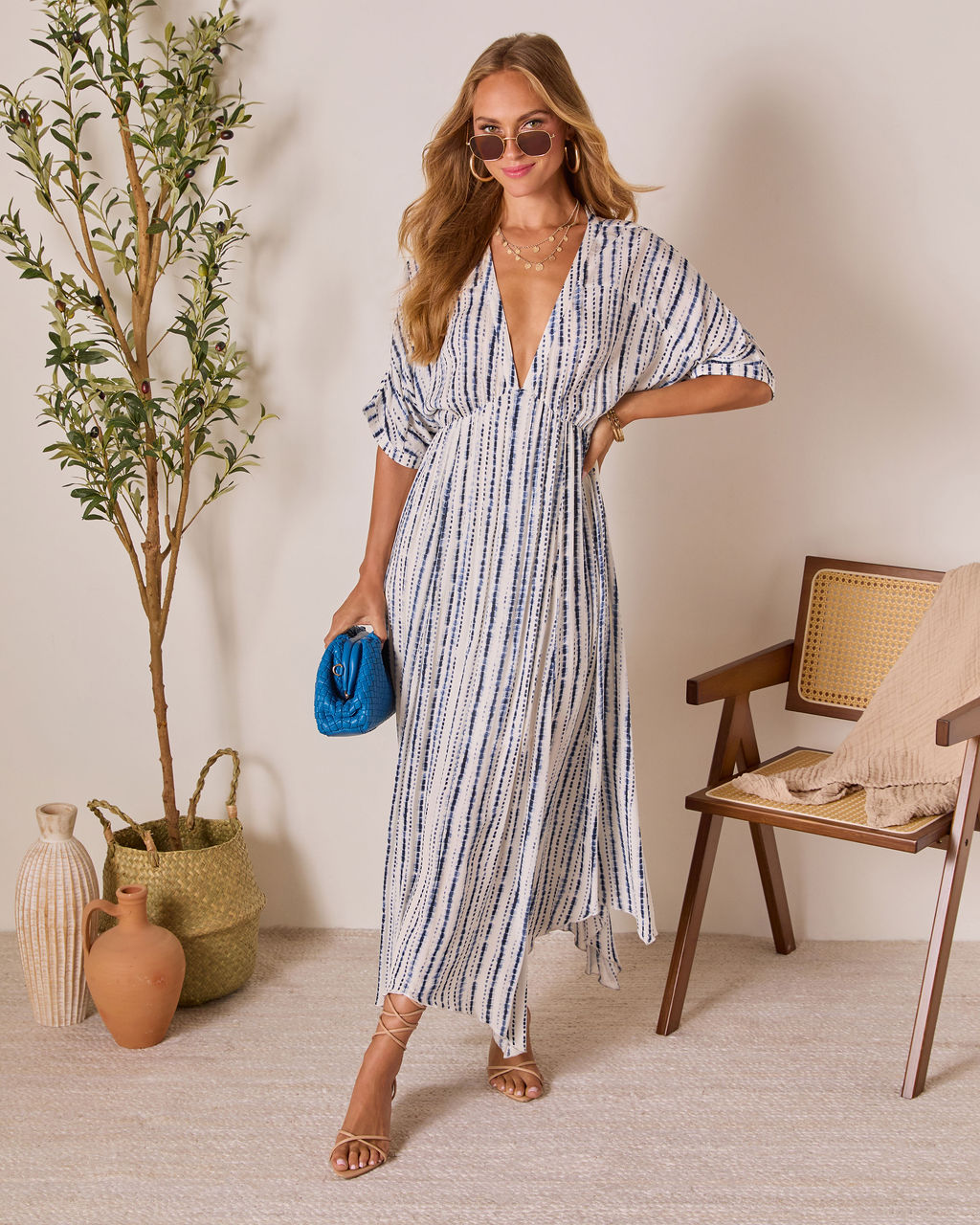Lavinia Plunging V Maxi Dress