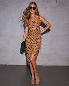 Maisy Wrap Polka Dot Midi Dress