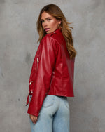 Cool Vibes Leather Moto Jacket