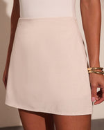 Coastal Living Linen Blend Mini Skort