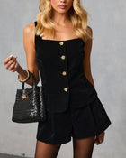 Tahlia Velvet Vest Top