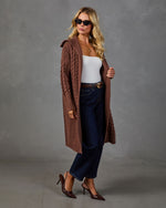 Familiar Feeling Cable Knit Cardigan