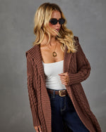 Familiar Feeling Cable Knit Cardigan