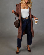 Familiar Feeling Cable Knit Cardigan