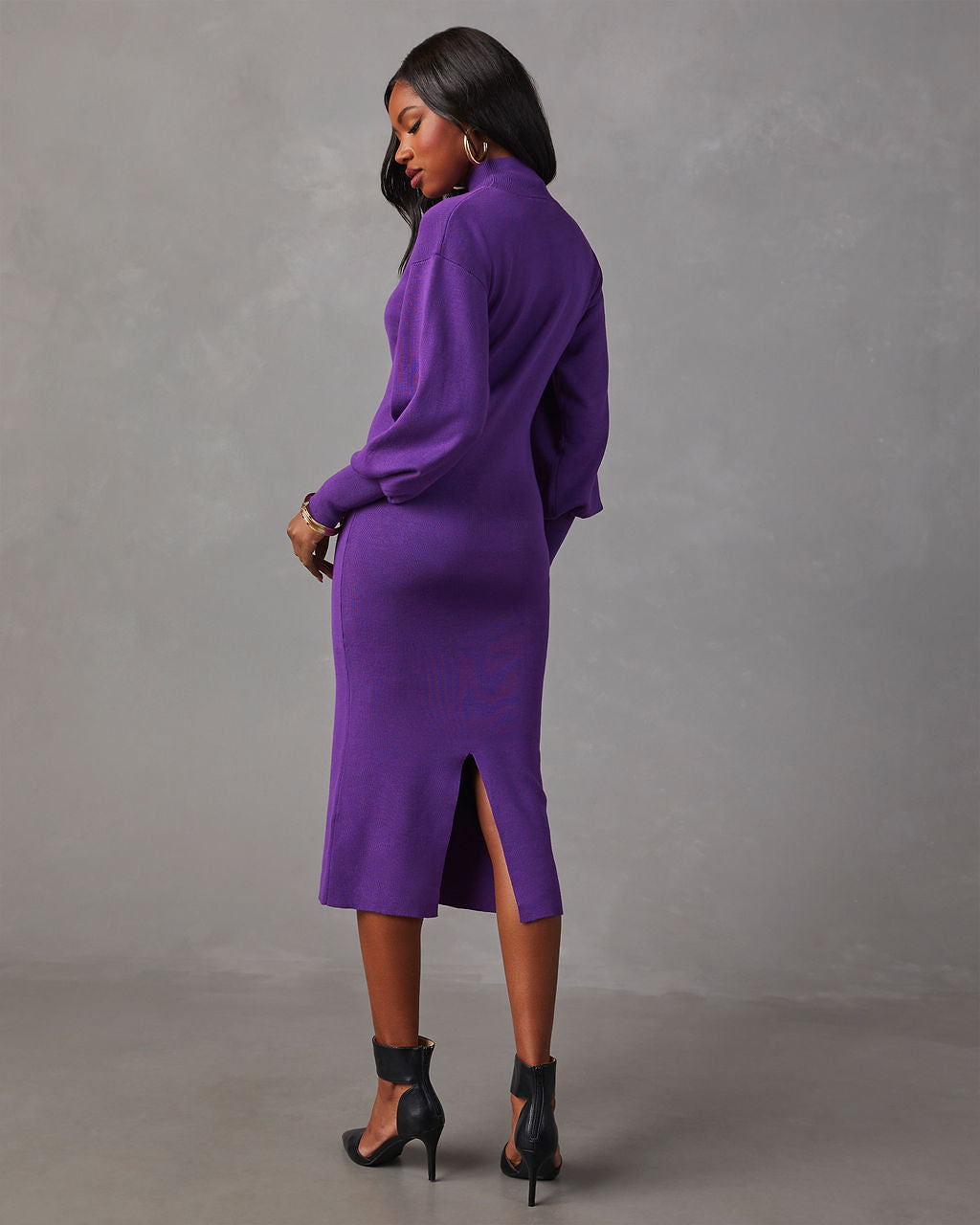 Barker Knit Midi Sweater Dress VICI Barker Knit Midi Sweater Dress VICI