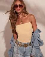 Light Yellow % Essential Studio Cami Tank Top-1