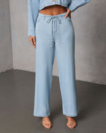 Issey Rigid Low Rise Straight Chambray Pants