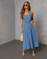 Day Ready Denim Midi Dress