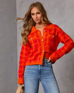 Soft Beginning Houndstooth Cardigan