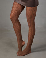 Malyah Lace Abstract Tights