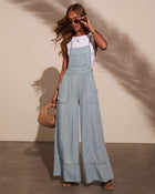 Carah Relaxed Chambray Overalls