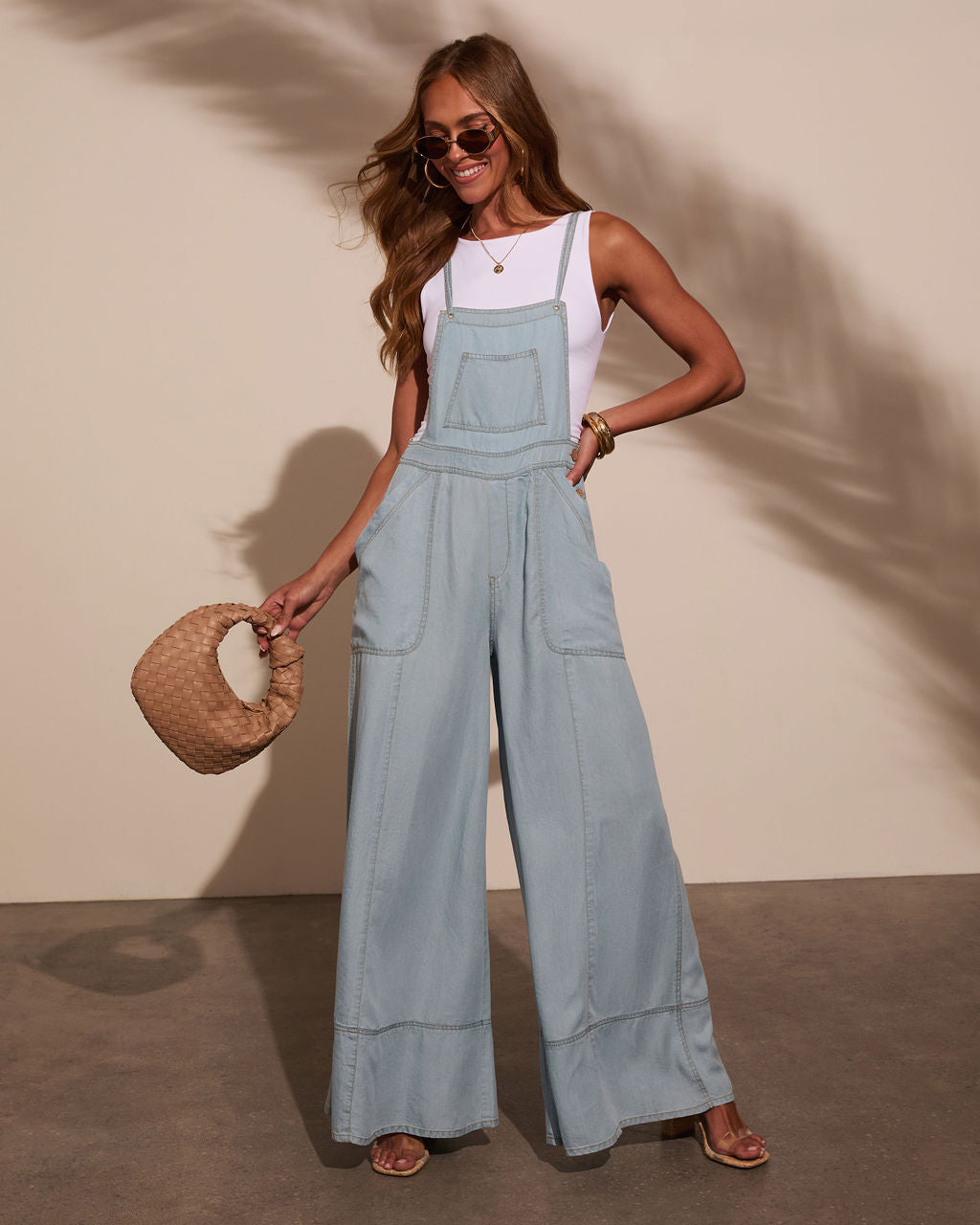 Carah Relaxed Chambray Overalls – VICI