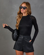 Wicked Romance Floral Lace Mock Neck Top