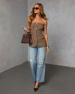 Chaylen Strapless Vest Top