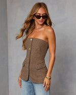 Chaylen Strapless Vest Top