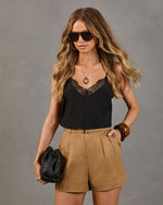 Roam Ready Cotton Belted Shorts