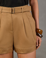 Roam Ready Cotton Belted Shorts