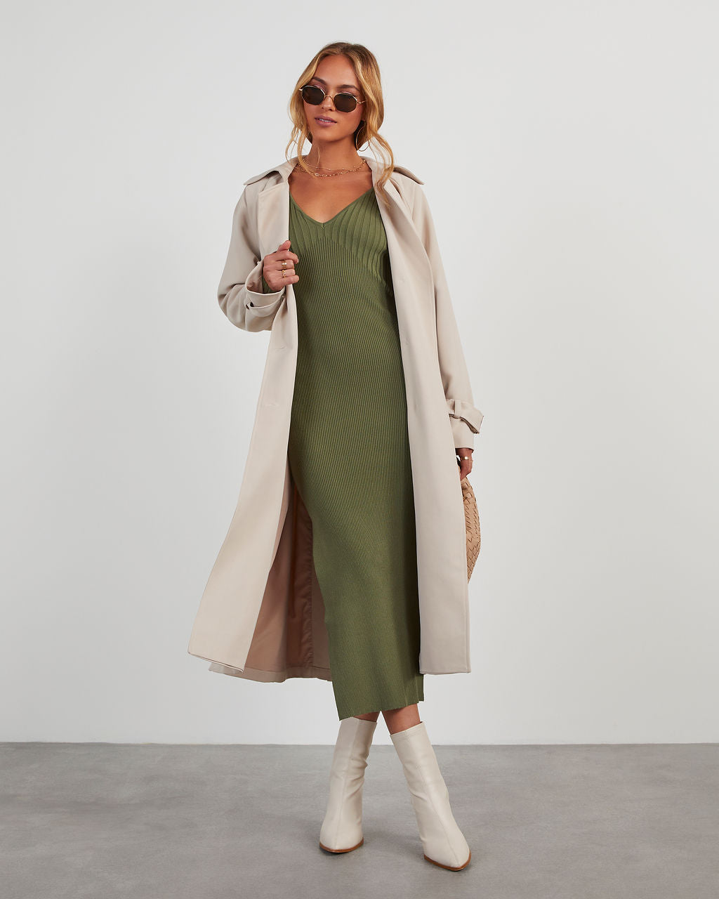 Marcell Long Sleeve Knit Maxi Dress – VICI
