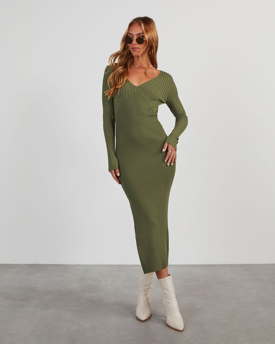 Marcell Long Sleeve Knit Maxi Dress