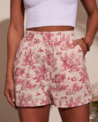 Coastal Classy Relaxed Abstract Shorts