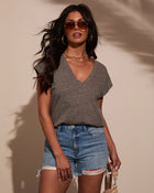 Simple Muse V Neck Top