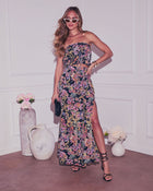 Fresh Take  Floral Maxi Skirt