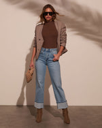 Brown % Samara Mockneck Bodysuit-18