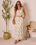 Sweet Surrender Floral Crop Tank