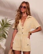 Sunset Standard Button Down Romper