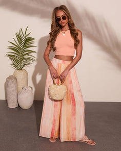 Wander Ready Color Block Wide Leg Pants