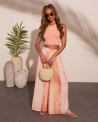 Wander Ready Color Block Wide Leg Pants
