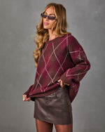 Macera Knit Argyle Sweater