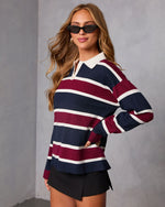 Porcha Collared Long Sleeve Top
