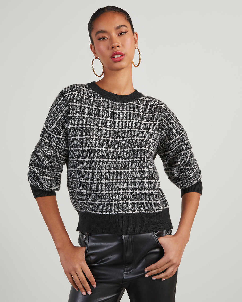 Plaid pullover hotsell sweater