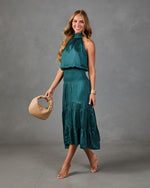 Janae Halter Neck Maxi Dress