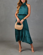 Janae Halter Neck Maxi Dress