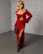 Astrella Abstract Flyaway Top