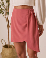 Karlena Draped Mini Skirt