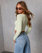 Happy Bloom Bust Tie Embroidered Top