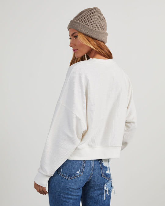 White % Ellory Cotton Ribbed Pullover-5