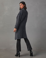 Black % Alexia Pocketed Duster Cardigan-4