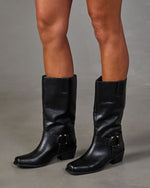 Lanor Vegan Leather Moto Boots