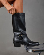Lanor Vegan Leather Moto Boots