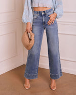 Tiven Stretch High Rise Wide Leg Jeans