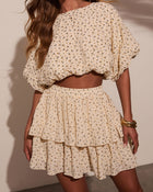 Sweet Harmony Floral Puff Sleeve Top