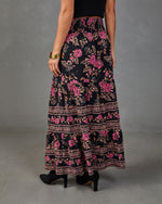 Autumn Moon Floral Maxi Skirt