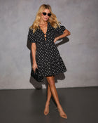 Rosemarie Polka Dot Fit And Flare Mini Dress