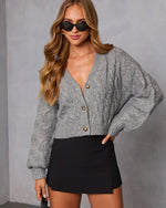 Soft Terrain Cable Knit Cardigan