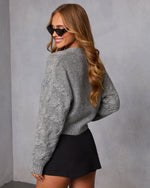 Soft Terrain Cable Knit Cardigan
