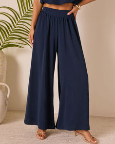 Island Sway Pleated Wide Leg Pants